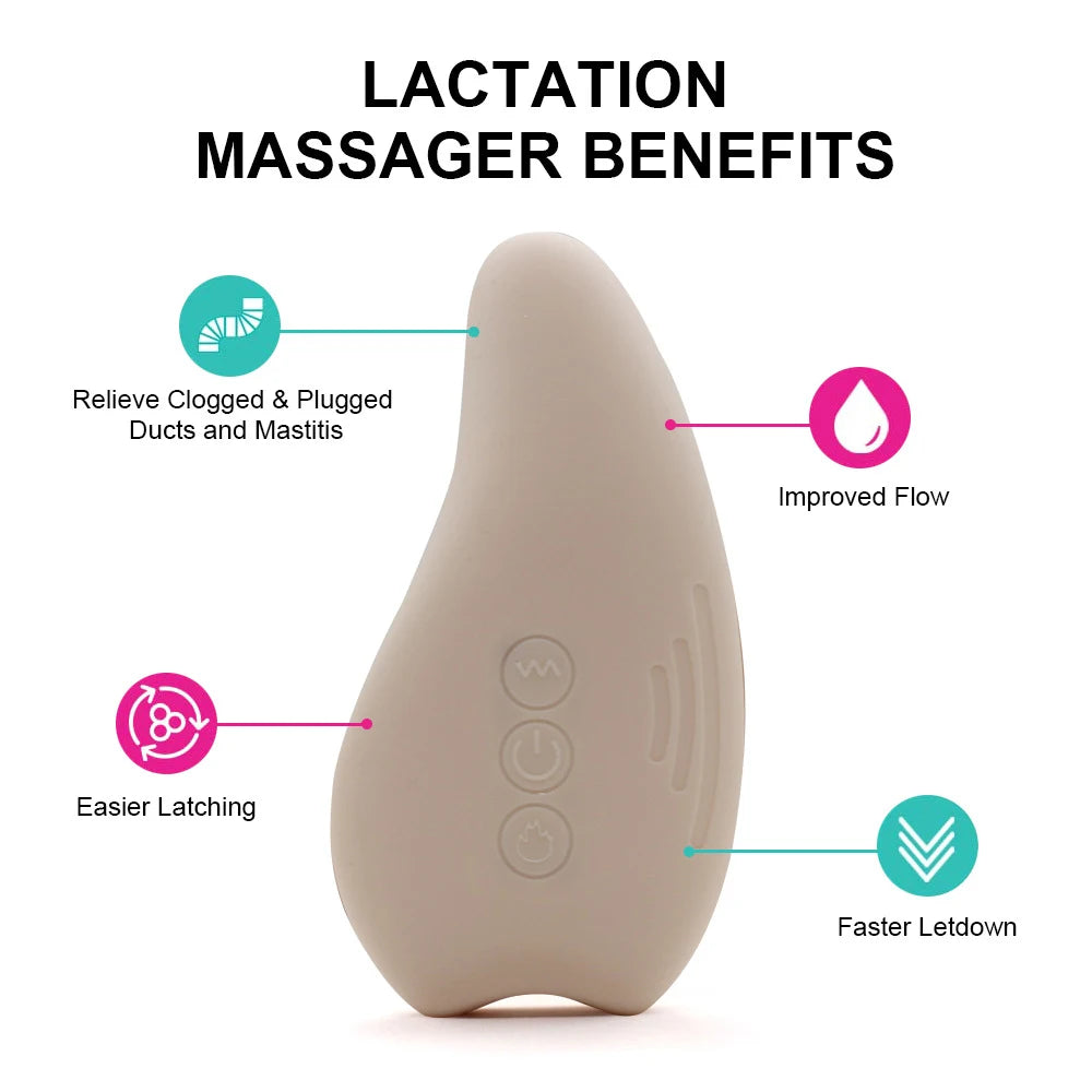 MamaBloom Warming and Vibrating Lactation Massager Pro2